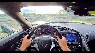 2019 Chevrolet Corvette C7 Stingray Targa  POV Test Drive brutal sound and acceleration powerslide [upl. by Fishman]