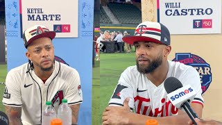 Ketel Marte amp Willi Castro Comparten su Participación en el Juego de Estrellas MLB 2024 [upl. by Varion608]