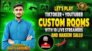 AAJ HAKEEM SALLU OR 13 STREAMERS K SATH TIKTOKER  YOUTUBER CUSTOM ROOMS😱  FREAKYT LIVE [upl. by Darcy]