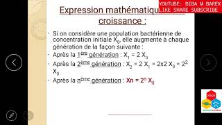 Cours Croissance bactérienne [upl. by Carce599]