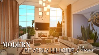 Bloxburg Modern Beverly Hillside Mansion Interior  14M 🏘️ [upl. by Arhat894]