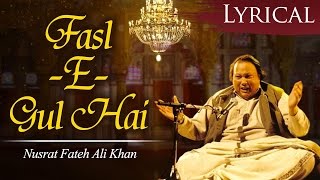 FaslEGul Hai Sharaab Pii Leejiye by Ustad Nusrat Fateh Ali Khan  Popular Qawwali Song [upl. by Hnaht]