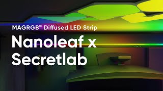 Secretlab x Nanoleaf MAGRGB Smart LED Strip for MAGNUS Metal Desk [upl. by Chadabe]