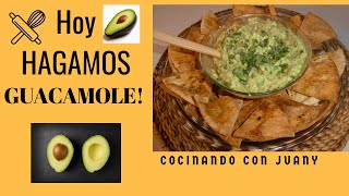 GUACAMOLE FACIL CON PAN PITAS INTEGRALES [upl. by Ingram]