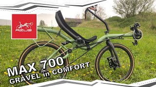 Ride gravel in unmatched comfort  AZUB MAX 700 recumbent bike [upl. by Bernadine]