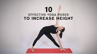 10 Most Effective Yoga Poses to Increase Height [upl. by Ymerrej]