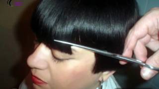 Short Bob  Short Fringe  Nape Shaved  Haircut [upl. by Mary]