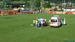 Abdelhak Nouri collapses on pitch in Ajax vs Werder Bremen friendly July 8 2017 [upl. by Veda]