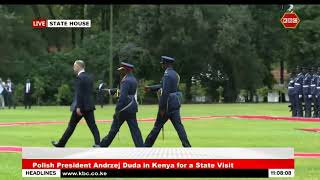 Polish President Andrzej Duda is in Kenya for a State Visit [upl. by Dearr]