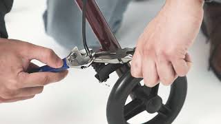 How to adjust brakes on a Medline rollator [upl. by Saltsman708]