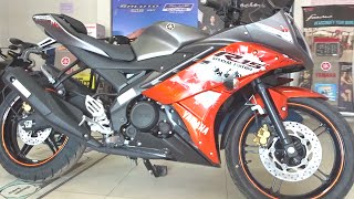 BikesDinos Yamaha R15 V20 2016 Special Edition Walkaround Review Test Ride Green Red [upl. by Rosie565]