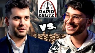 Ian Nepomniachtchi 2753 vs Alireza Firouzja 2731  Saint Louis Rapid amp Blitz 2024  R1 [upl. by Bridge722]