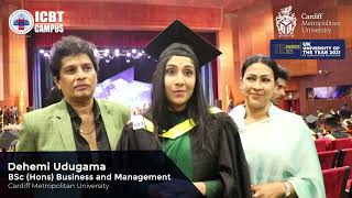 MsDehemi Udugama shared her experience on the ICBT Graduation  2023 [upl. by Martreb]