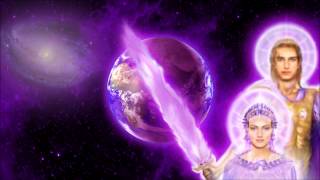 Archangel Zadkiel and Holy Amethyst Keynote Meditation  Magic Fire Music [upl. by Bonina]