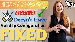 ✔ How to Fix Ethernet Doesnt Have a Valid IP Configuration  Windows 111087  eTechnizcom 👍 [upl. by Rednael]