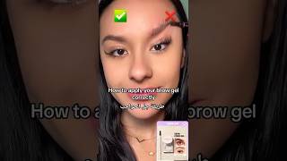 How to Apply your Brow Gel Correctly makeup makeuptips browgel howto brows shorts [upl. by Sinclare669]