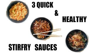 3 Quick amp Healthy Stir Fry Sauce Recipes  Meals of the Week [upl. by Eidolem]