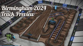 AMA Supercross 2024 Birmingham Track Preview [upl. by Svend]