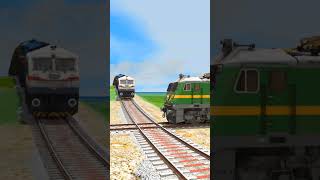 TRAINS CROSSING BUMPY BRANCHED TRACKS 😱 train [upl. by Notnerb258]