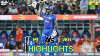 MI vs SRH Highlights Suryakumar Yadav Hits Century MI Beat SRH By 7 Wickets I IPL 2024 [upl. by Heti48]