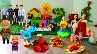 Barbie Doll All Day Routine In Indian VillageSeema Ki Kahani Part22Barbie Doll Bedtime Story ll [upl. by Hakym]