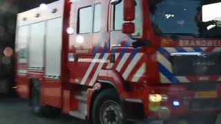 Brandweer Ederveen met spoed naar een spoorongeval in Ede [upl. by Erdnaxela]