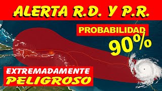 🔴 ALERTA TEMPRANA REPÚBLICA DOMINICANA 10824 COE INDOMET CLIMARD PuntaCana SantoDomingo [upl. by Starks]