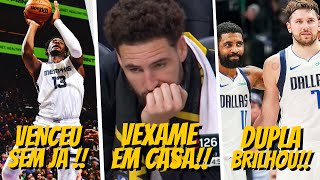 VEXAME no Chase Center  Luka e Kyrie BRILHAM contra o líder  Memphis VENCE sem Ja Morant [upl. by Giffard667]