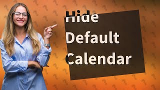 How do I delete the default calendar on my iPhone [upl. by Leventis]