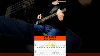 Learn to play Revelations by Iron Maiden on fingerstyle bass basscover bassguitar basslesson [upl. by Ahcsas850]