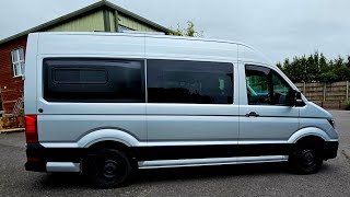 For Sale VW Crafter MWB van conversion 2017 2 berth 3 belts 6 speed manual 73k off grid [upl. by Josephson]