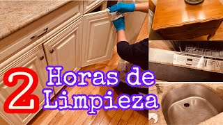 ✅ 2 horas DE LIMPIEZA DE UN APARTAMENTO DE DOS DORMITORIOS  LIMPIAMOS LA COCINA CON MUCHA GRASA [upl. by Padriac]