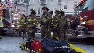 Mahanoy City strikes second alarm for house fire  Mahanoy City PA  02022018 [upl. by Amory985]