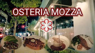 V52 🇺🇲OSTERIA MOZZA upscale Italian cuisine  One Michelin Starred restaurant in Los Angeles [upl. by Ytiak]