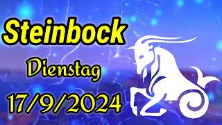 horoskop Steinbock Dienstag 17 September 2024 [upl. by Ephrayim135]