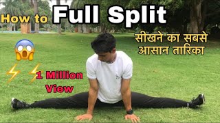 Full Split Tutorial\Full Split for BeginnersFront Split  How to Learn full split How to Split legs [upl. by Ezri133]