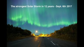 The greatest solar storm in 12 years  Northern Lights  Tromsø Norway [upl. by Joellen]