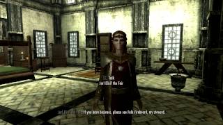 SKYRIM how to marry jarl elisif [upl. by Nugesulo]