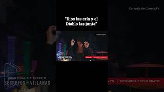 Gaby Spanic y Laura Zapata intimidan 😱😅 secretosdevillanas2 canelatv shorts villanas [upl. by Ytima803]