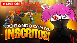 🔥 FREE FIRE AO VIVO  🔥6V6 COM INSCRITOS🔥 4x4 COM INSCRITOS 🔥 SALA PERSONALIZADA🔥 3k [upl. by Burnard]