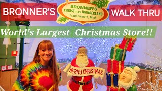 WORLDS LARGEST CHRISTMAS STORE BRONNERS CHRISTMAS WONDERLAND [upl. by Tsnre790]