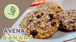 GALLETAS DE AVENA Y BANANA SIN AZÚCAR SIN HARINA 🍪🍪 EL FUTURO ES VEGANO [upl. by Buxton646]