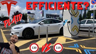 Autonomia reale in autostrada⚡️Tesla Model S Plaid  1000 cavalli sono anche efficienti [upl. by Searle204]