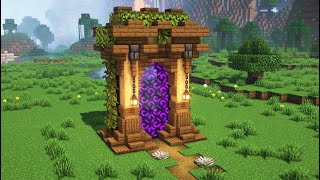 Minecraft Nether Portal Design  Tutorial [upl. by Wolcott]