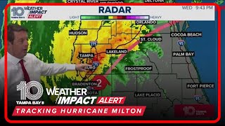 Hurricane Milton drops to Category 2 strength 1030 pm Wednesday Oct 9 [upl. by Roshelle]