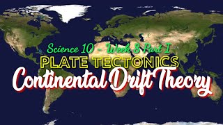 CONTINENTAL DRIFT THEORY  SCIENCE 10  Week 8 Part I [upl. by Ainerol]