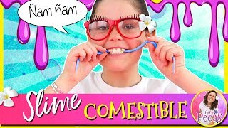 Haz SLIME COMESTIBLE ¡con Caramelos 🍬 El SLIME CASERO más FÁCIL y dulce [upl. by Iene]