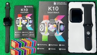 SIM  WiFi চলবে 4G LTE k10 Ultra SmartWatch  Unboxing amp Review [upl. by Ayo]