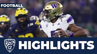 No 2 Washington vs No 1 Michigan First Half Highlights  2024 CFP National Championship [upl. by Faustina]