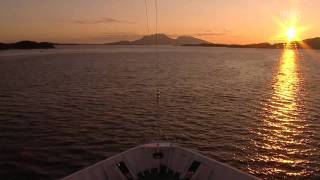 Hurtigruten  timelapse e12 Brønnøysund  Sandnessjøen [upl. by Carissa816]